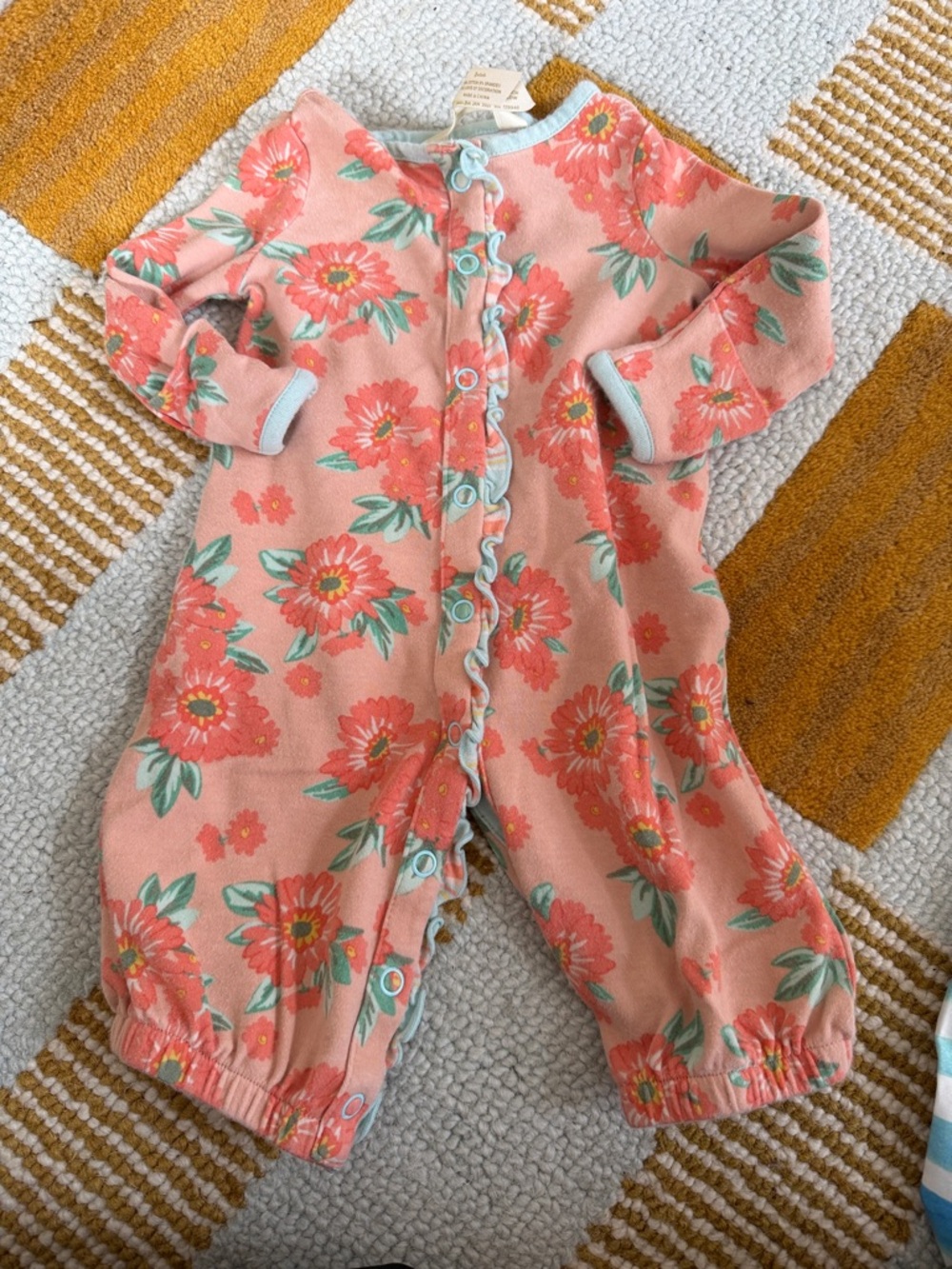 Matilda Jane floral cotton snap romper size 0-3m